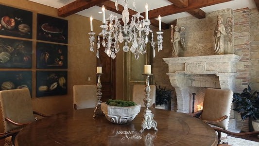     Limestone-Fireplace-Reclaimed-Stone-Mantles-Ancient-Surfaces-Vintage-Cheminee-Elegant-Home-Decor-Ideas-