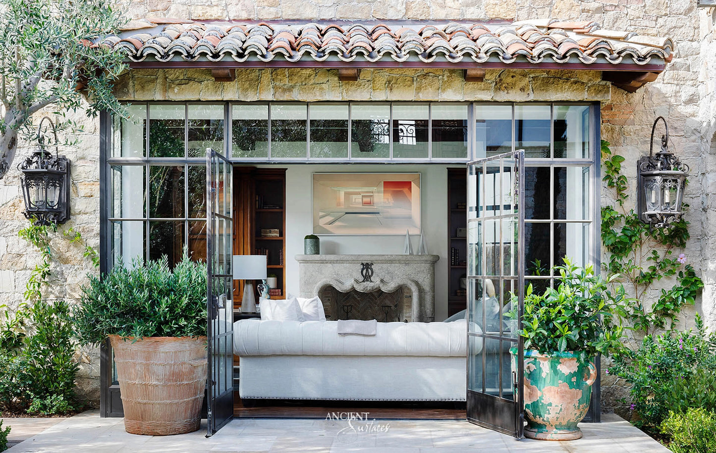 Limestone-Fireplace-Reclaimed-Stone-Mantles-Ancient-Surfaces-Vintage-Cheminee-Elegant-Home-Decor-Ideas-