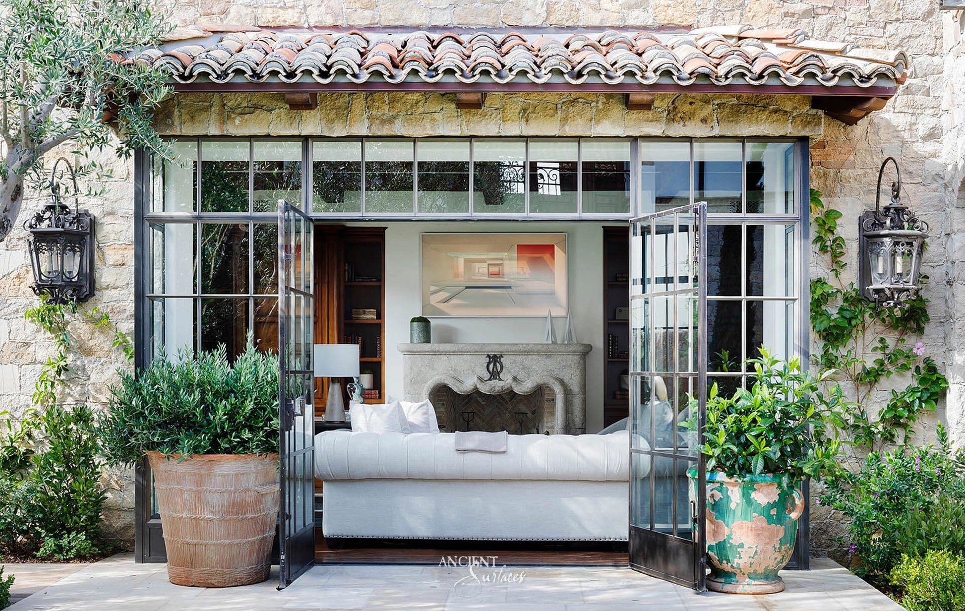 Limestone-Fireplace-Reclaimed-Stone-Mantles-Ancient-Surfaces-Vintage-Cheminee-Elegant-Home-Decor-Ideas-