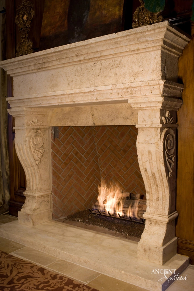 Limestone-Fireplace-Reclaimed-Stone-Mantles-Ancient-Surfaces-Vintage-Cheminee-Elegant-Home-Decor-Ideas-