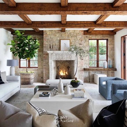    Limestone-Fireplace-Reclaimed-Stone-Mantles-Ancient-Surfaces-Vintage-Cheminee-Elegant-Home-Decor-Ideas-