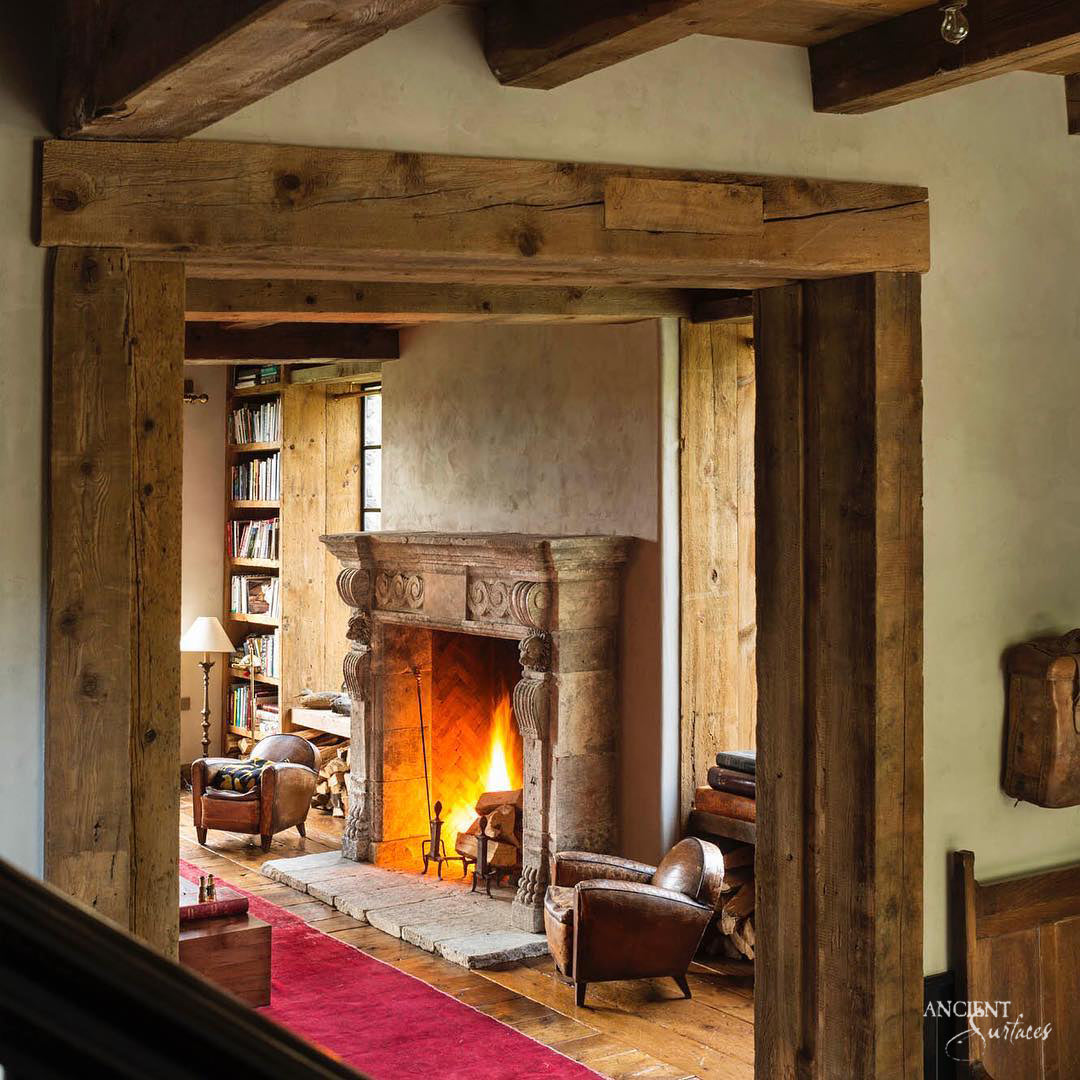 Limestone-Fireplace-Reclaimed-Stone-Mantles-Ancient-Surfaces-Vintage-Cheminee-Elegant-Home-Decor-Ideas-