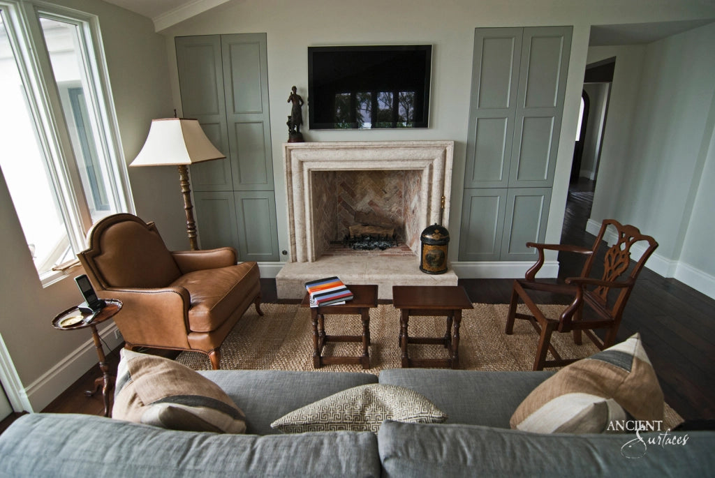 Limestone-Fireplace-Reclaimed-Stone-Mantles-Ancient-Surfaces-Vintage-Cheminee-Elegant-Home-Decor-Ideas-