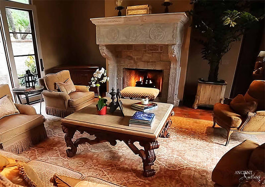 Limestone-Fireplace-Reclaimed-Stone-Mantles-Ancient-Surfaces-Vintage-Cheminee-Elegant-Home-Decor-Ideas-