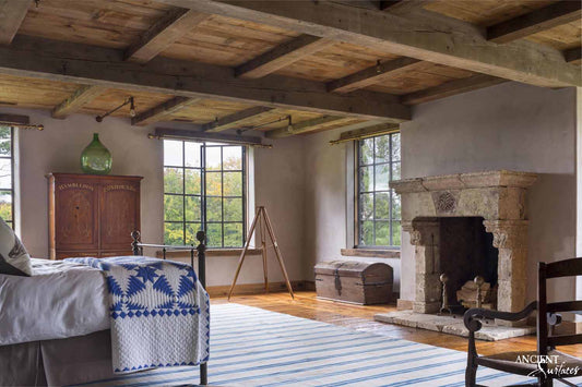     Limestone-Fireplace-Reclaimed-Stone-Mantles-Ancient-Surfaces-Vintage-Cheminee-Elegant-Home-Decor-Ideas-