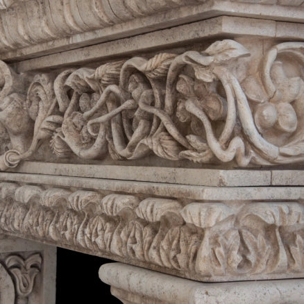 Limestone-Fireplace-Reclaimed-Stone-Mantles-Ancient-Surfaces-Vintage-Cheminee-Elegant-Home-Decor-Ideas-