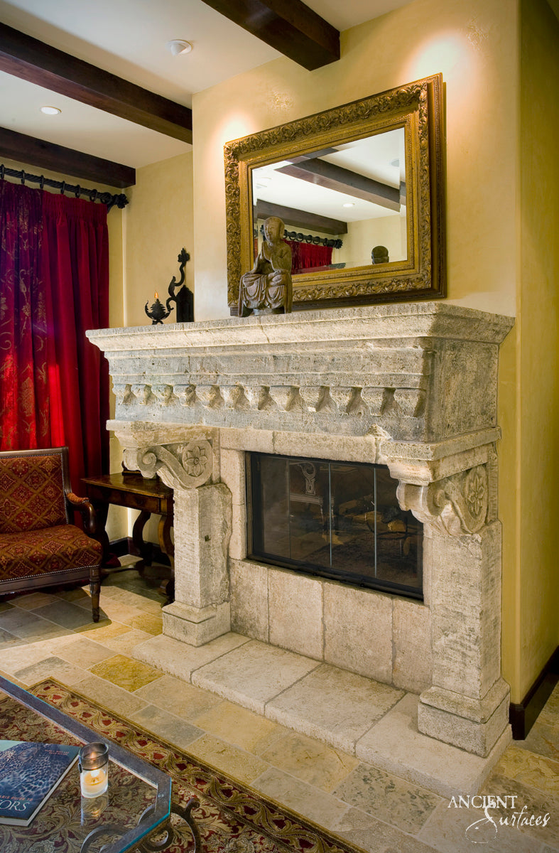 Limestone-Fireplace-Reclaimed-Stone-Mantles-Ancient-Surfaces-Vintage-Cheminee-Elegant-Home-Decor-Ideas-